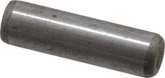 Unbrako - 1/4" Diam x 7/8" Pin Length Grade 8 Alloy Steel Oversized Dowel Pin - C 60 (Surface) & C 50-58 Hardness, 7,370 Lb Breaking Strength, 1 Beveled & 1 Rounded End - Exact Tool & Supply