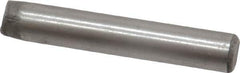 Unbrako - 1/4" Diam x 1-1/2" Pin Length Grade 8 Alloy Steel Oversized Dowel Pin - C 60 (Surface) & C 50-58 Hardness, 7,370 Lb Breaking Strength, 1 Beveled & 1 Rounded End - Exact Tool & Supply