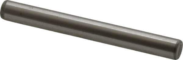Unbrako - 1/4" Diam x 2-1/4" Pin Length Grade 8 Alloy Steel Oversized Dowel Pin - C 60 (Surface) & C 50-58 Hardness, 7,370 Lb Breaking Strength, 1 Beveled & 1 Rounded End - Exact Tool & Supply