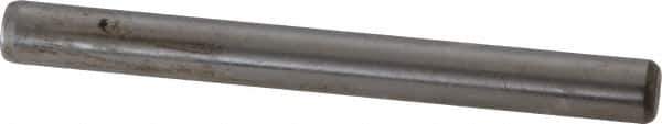 Unbrako - 1/4" Diam x 2-1/2" Pin Length Grade 8 Alloy Steel Oversized Dowel Pin - C 60 (Surface) & C 50-58 Hardness, 7,370 Lb Breaking Strength, 1 Beveled & 1 Rounded End - Exact Tool & Supply