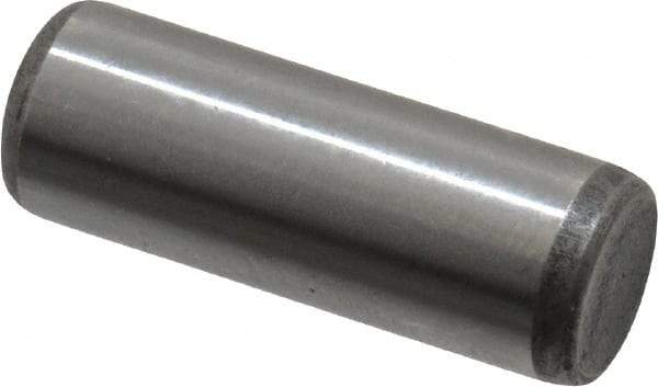 Unbrako - 5/16" Diam x 7/8" Pin Length Grade 8 Alloy Steel Oversized Dowel Pin - C 60 (Surface) & C 50-58 Hardness, 11,500 Lb Breaking Strength, 1 Beveled & 1 Rounded End - Exact Tool & Supply