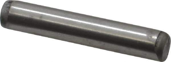 Unbrako - 5/16" Diam x 2" Pin Length Grade 8 Alloy Steel Oversized Dowel Pin - C 60 (Surface) & C 50-58 Hardness, 11,500 Lb Breaking Strength, 1 Beveled & 1 Rounded End - Exact Tool & Supply