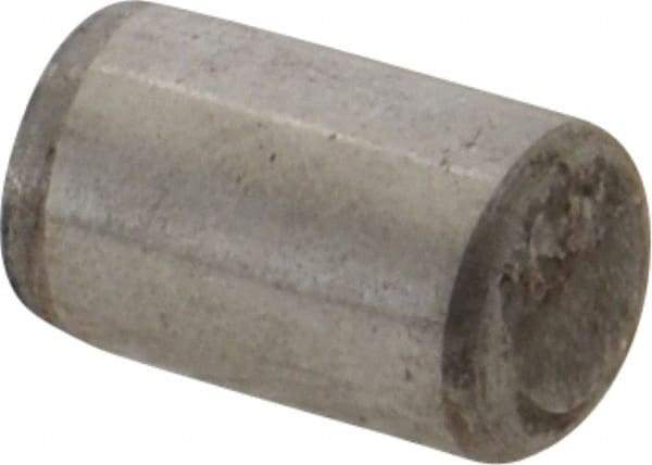Unbrako - 3/8" Diam x 5/8" Pin Length Grade 8 Alloy Steel Oversized Dowel Pin - C 60 (Surface) & C 50-58 Hardness, 16,580 Lb Breaking Strength, 1 Beveled & 1 Rounded End - Exact Tool & Supply