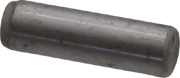 Unbrako - 3/8" Diam x 1-1/4" Pin Length Grade 8 Alloy Steel Oversized Dowel Pin - C 60 (Surface) & C 50-58 Hardness, 16,580 Lb Breaking Strength, 1 Beveled & 1 Rounded End - Exact Tool & Supply