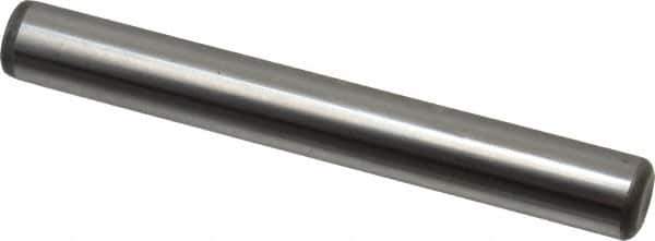 Unbrako - 3/8" Diam x 3" Pin Length Grade 8 Alloy Steel Oversized Dowel Pin - C 60 (Surface) & C 50-58 Hardness, 16,580 Lb Breaking Strength, 1 Beveled & 1 Rounded End - Exact Tool & Supply