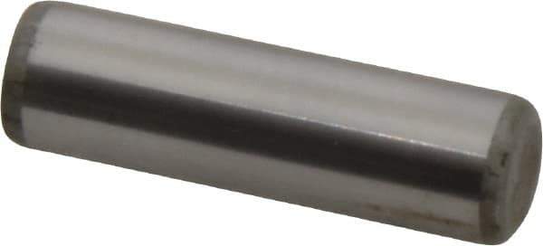 Unbrako - 7/16" Diam x 1-1/2" Pin Length Grade 8 Alloy Steel Oversized Dowel Pin - C 60 (Surface) & C 50-58 Hardness, 22,540 Lb Breaking Strength, 1 Beveled & 1 Rounded End - Exact Tool & Supply