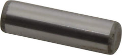 Unbrako - 7/16" Diam x 1-1/2" Pin Length Grade 8 Alloy Steel Oversized Dowel Pin - C 60 (Surface) & C 50-58 Hardness, 22,540 Lb Breaking Strength, 1 Beveled & 1 Rounded End - Exact Tool & Supply