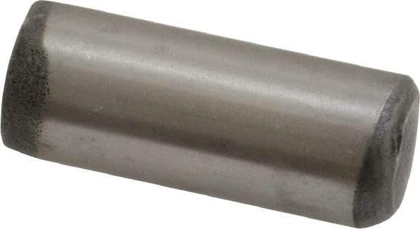 Unbrako - 1/2" Diam x 1-1/4" Pin Length Grade 8 Alloy Steel Oversized Dowel Pin - C 60 (Surface) & C 50-58 Hardness, 29,460 Lb Breaking Strength, 1 Beveled & 1 Rounded End - Exact Tool & Supply