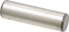 Unbrako - 1/2" Diam x 1-3/4" Pin Length Grade 8 Alloy Steel Oversized Dowel Pin - C 60 (Surface) & C 50-58 Hardness, 29,460 Lb Breaking Strength, 1 Beveled & 1 Rounded End - Exact Tool & Supply