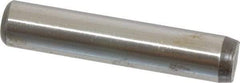 Unbrako - 1/2" Diam x 2-1/2" Pin Length Grade 8 Alloy Steel Oversized Dowel Pin - C 60 (Surface) & C 50-58 Hardness, 29,460 Lb Breaking Strength, 1 Beveled & 1 Rounded End - Exact Tool & Supply