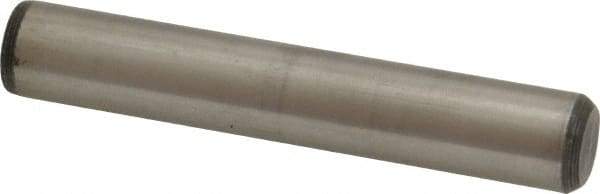 Unbrako - 1/2" Diam x 3" Pin Length Grade 8 Alloy Steel Oversized Dowel Pin - C 60 (Surface) & C 50-58 Hardness, 29,460 Lb Breaking Strength, 1 Beveled & 1 Rounded End - Exact Tool & Supply
