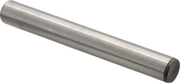 Unbrako - 1/2" Diam x 4" Pin Length Grade 8 Alloy Steel Oversized Dowel Pin - C 60 (Surface) & C 50-58 Hardness, 29,460 Lb Breaking Strength, 1 Beveled & 1 Rounded End - Exact Tool & Supply