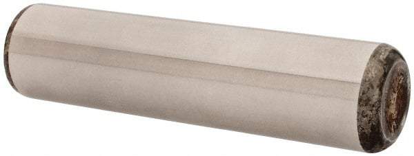 Unbrako - 1" Diam x 4" Pin Length Grade 8 Alloy Steel Oversized Dowel Pin - C 60 (Surface) & C 50-58 Hardness, 117,810 Lb Breaking Strength, 1 Beveled & 1 Rounded End - Exact Tool & Supply