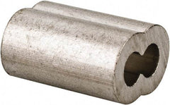 Value Collection - 1/8" Oval Compression Sleeve - Aluminum - Exact Tool & Supply