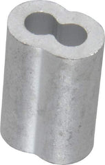Value Collection - 3/16" Oval Compression Sleeve - Aluminum - Exact Tool & Supply