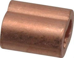Value Collection - 1/8" Oval Compression Sleeve - Copper - Exact Tool & Supply