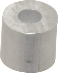 Value Collection - 1/8" Round Stop Compression Sleeve - Aluminum - Exact Tool & Supply