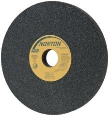 Norton - 12" Diam x 3" Hole x 1" Thick, I Hardness, 60 Grit Surface Grinding Wheel - Silicon Carbide, Type 1, Medium Grade, 2,070 Max RPM, Vitrified Bond, No Recess - Exact Tool & Supply