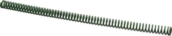 Associated Spring Raymond - 16mm Hole Diam, 8mm Rod Diam, 12" Free Length, Green Die Spring - 312.5 N Max Deflection, 125mm Max Deflection, Light Duty, Chromium Alloy Steel - Exact Tool & Supply