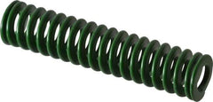 Associated Spring Raymond - 20mm Hole Diam, 10mm Rod Diam, 3-1/2" Free Length, Green Die Spring - 490 N Max Deflection, 35mm Max Deflection, Light Duty, Chromium Alloy Steel - Exact Tool & Supply