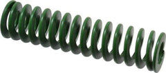 Associated Spring Raymond - 32mm Hole Diam, 16mm Rod Diam, 5" Free Length, Green Die Spring - 1275 N Max Deflection, 51mm Max Deflection, Light Duty, Chromium Alloy Steel - Exact Tool & Supply