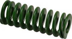 Associated Spring Raymond - 40mm Hole Diam, 20mm Rod Diam, 4" Free Length, Green Die Spring - 1763 N Max Deflection, 41mm Max Deflection, Light Duty, Chromium Alloy Steel - Exact Tool & Supply
