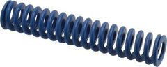 Associated Spring Raymond - 20mm Hole Diam, 10mm Rod Diam, 4" Free Length, Blue Die Spring - 752.4 N Max Deflection, 38mm Max Deflection, Medium Duty, Chromium Alloy Steel - Exact Tool & Supply