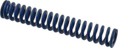 Associated Spring Raymond - 20mm Hole Diam, 10mm Rod Diam, 4-1/2" Free Length, Blue Die Spring - 778.3 N Max Deflection, 43mm Max Deflection, Medium Duty, Chromium Alloy Steel - Exact Tool & Supply