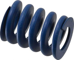 Associated Spring Raymond - 32mm Hole Diam, 16mm Rod Diam, 1-3/4" Free Length, Blue Die Spring - 2607 N Max Deflection, 16.5mm Max Deflection, Medium Duty, Chromium Alloy Steel - Exact Tool & Supply