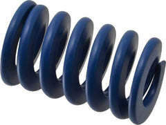 Associated Spring Raymond - 32mm Hole Diam, 16mm Rod Diam, 2" Free Length, Blue Die Spring - 2546 N Max Deflection, 19mm Max Deflection, Medium Duty, Chromium Alloy Steel - Exact Tool & Supply
