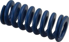 Associated Spring Raymond - 40mm Hole Diam, 20mm Rod Diam, 3-1/2" Free Length, Blue Die Spring - 2993.1001 N Max Deflection, 33mm Max Deflection, Medium Duty, Chromium Alloy Steel - Exact Tool & Supply