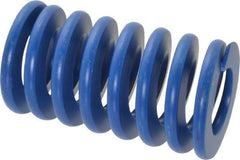 Associated Spring Raymond - 50mm Hole Diam, 25mm Rod Diam, 3-1/2" Free Length, Blue Die Spring - 4620 N Max Deflection, 33mm Max Deflection, Medium Duty, Chromium Alloy Steel - Exact Tool & Supply