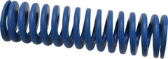 Associated Spring Raymond - 50mm Hole Diam, 25mm Rod Diam, 7" Free Length, Blue Die Spring - 4656.5 N Max Deflection, 67mm Max Deflection, Medium Duty, Chromium Alloy Steel - Exact Tool & Supply