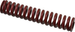 Associated Spring Raymond - 20mm Hole Diam, 10mm Rod Diam, 4" Free Length, Red Die Spring - 1370.2 N Max Deflection, 31mm Max Deflection, Strong Duty, Chromium Alloy Steel - Exact Tool & Supply