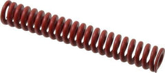 Associated Spring Raymond - 20mm Hole Diam, 10mm Rod Diam, 5" Free Length, Red Die Spring - 1295.8 N Max Deflection, 38mm Max Deflection, Strong Duty, Chromium Alloy Steel - Exact Tool & Supply
