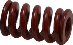 Associated Spring Raymond - 25mm Hole Diam, 12.5mm Rod Diam, 1-3/4" Free Length, Red Die Spring - 2431 N Max Deflection, 13mm Max Deflection, Strong Duty, Chromium Alloy Steel - Exact Tool & Supply