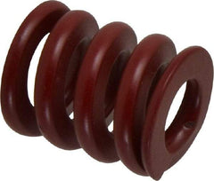 Associated Spring Raymond - 32mm Hole Diam, 16mm Rod Diam, 1-1/2" Free Length, Red Die Spring - 4268 N Max Deflection, 11mm Max Deflection, Strong Duty, Chromium Alloy Steel - Exact Tool & Supply