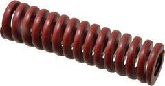 Associated Spring Raymond - 40mm Hole Diam, 20mm Rod Diam, 152mm Free Length, Red Die Spring - 4830 N Max Deflection, 46mm Max Deflection, Strong Duty, Chromium Alloy Steel - Exact Tool & Supply