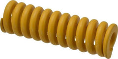 Associated Spring Raymond - 32mm Hole Diam, 16mm Rod Diam, 4" Free Length, Yellow Die Spring - 4030 N Max Deflection, 26mm Max Deflection, Extra Strong, Chromium Alloy Steel - Exact Tool & Supply