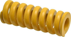 Associated Spring Raymond - 40mm Hole Diam, 20mm Rod Diam, 4-1/2" Free Length, Yellow Die Spring - 7306 N Max Deflection, 26mm Max Deflection, Extra Strong, Chromium Alloy Steel - Exact Tool & Supply