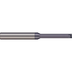 Micro 100 - Single Profile Thread Mills; Maximum Threads Per Inch: 64 ; Minimum Threads Per Inch: 32 ; Thread Type: Internal/External ; Minimum Nominal Diameter (Inch): #6 ; Cutting Diameter (Inch): 0.1000 ; Shank Diameter (Inch): 1/8 - Exact Tool & Supply