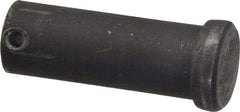 Made in USA - 3/4" Pin Diam, 2" OAL, Standard Clevis Pin - 5/32" Hole, 1-27/32" Usable Length, Uncoated Steel - Exact Tool & Supply