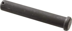 Made in USA - 3/4" Pin Diam, 4-1/2" OAL, Standard Clevis Pin - 5/32" Hole, 4-11/32" Usable Length, Uncoated Steel - Exact Tool & Supply