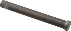 Made in USA - 3/4" Pin Diam, 6-1/2" OAL, Standard Clevis Pin - 5/32" Hole, 6-11/32" Usable Length, Uncoated Steel - Exact Tool & Supply