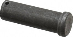 Made in USA - 1" Pin Diam, 3" OAL, Standard Clevis Pin - 13/64" Hole, 2-51/64" Usable Length, Uncoated Steel - Exact Tool & Supply