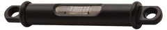Geier & Bluhm, Inc. - 3-3/4 Inch Long, Horizontal, Brass Tubular and Pocket Level - 0.1 Inch Sensitivity, 5/8 Inch High/Diameter, Black Lacquer, 1 Vial - Exact Tool & Supply