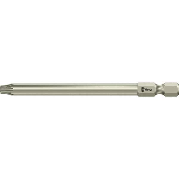 Wera - 1/4" Tamper Proof Torx Bit - 1/4" Drive, 89mm OAL - Exact Tool & Supply
