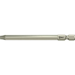 Wera - 1/4" Tamper Proof Torx Bit - 1/4" Drive, 89mm OAL - Exact Tool & Supply