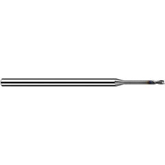 Fraisa - 1mm, 1.2mm LOC, 50mm OAL, 2 Flute Solid Carbide Square End Mill - Exact Tool & Supply