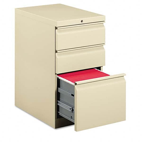 Hon - File Cabinets & Accessories Type: Pedestal Number of Drawers: 3 - Exact Tool & Supply